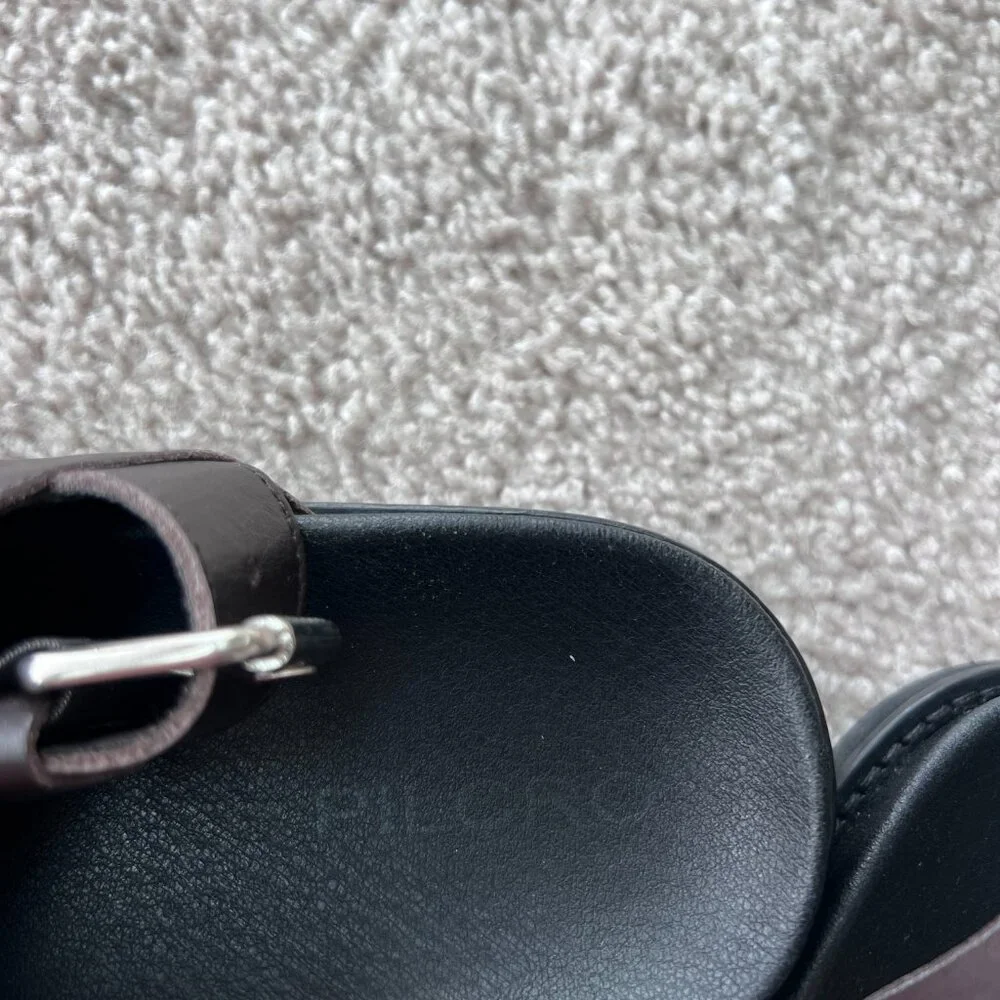 Pilcro leather slingback slides - Picture 4 of 5